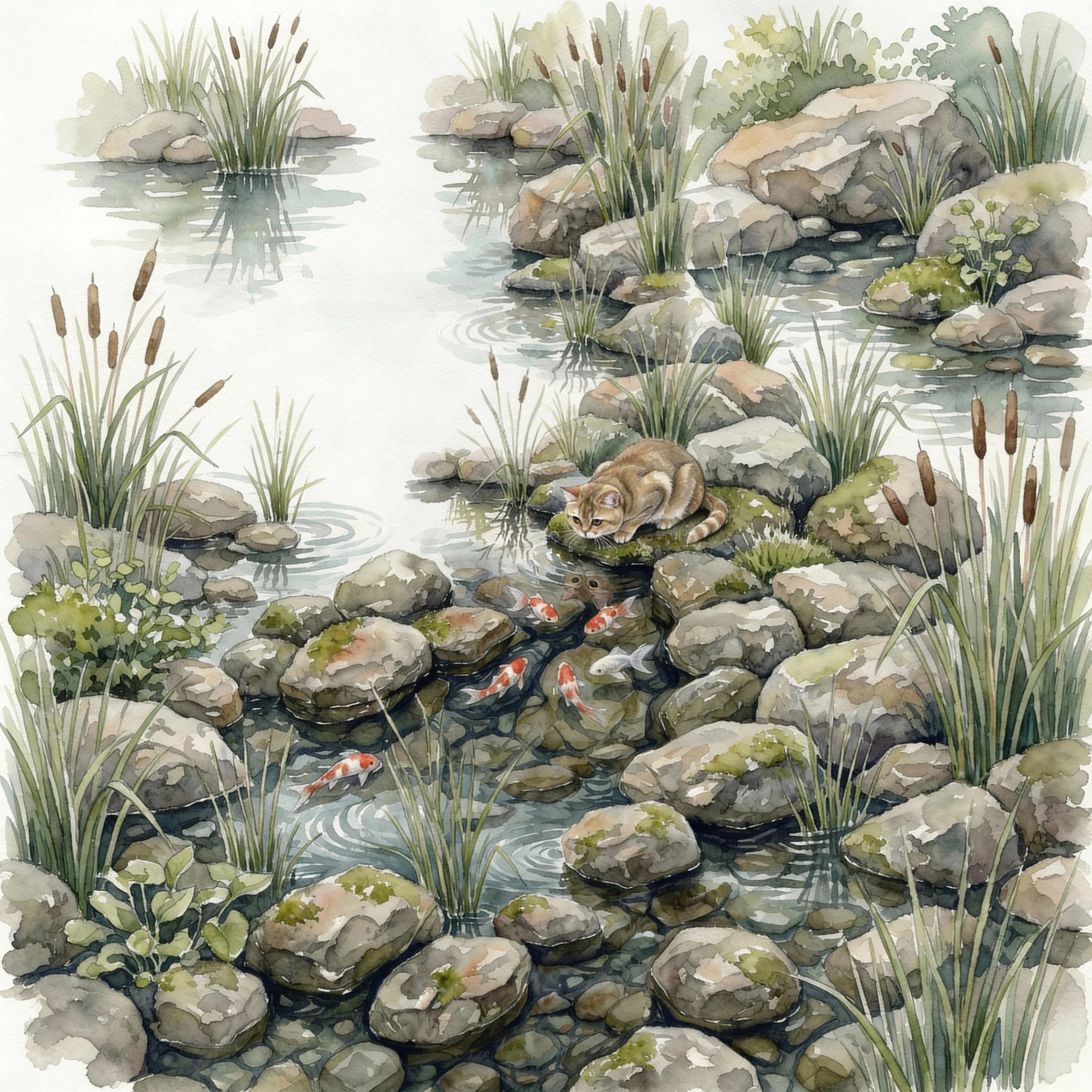 Generated landscape shown in 1:1 format
