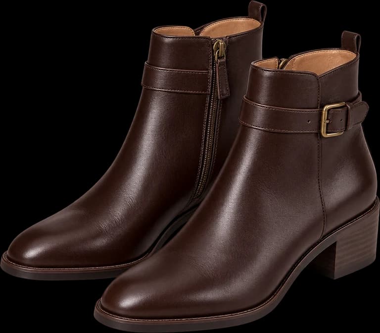 Brown ankle boots