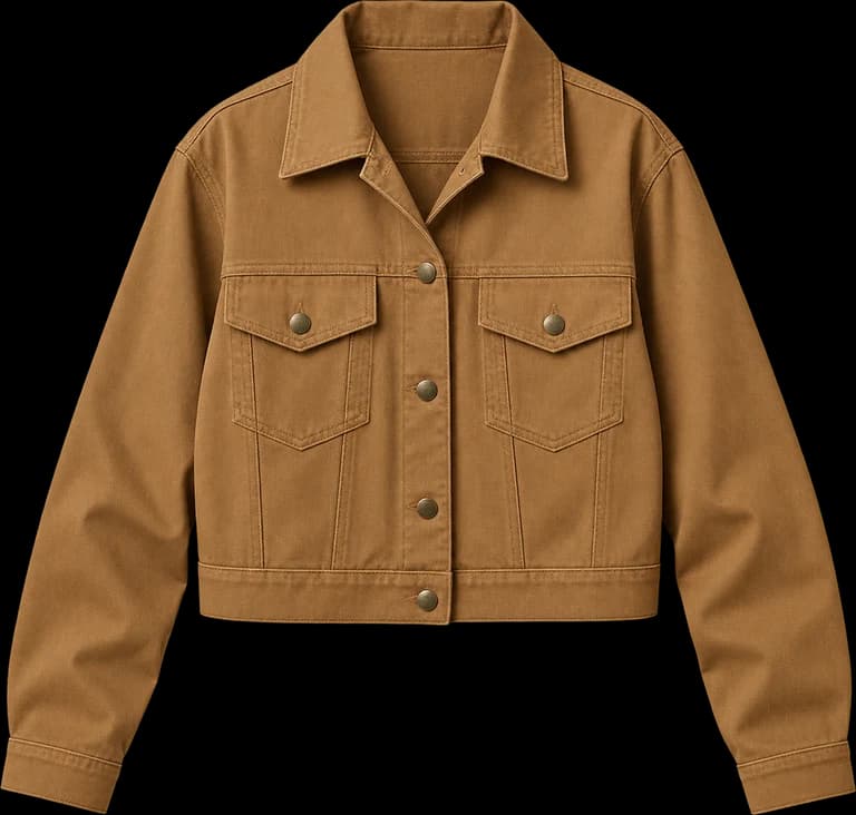 Camel cropped jacket