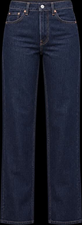 Dark indigo straight jeans